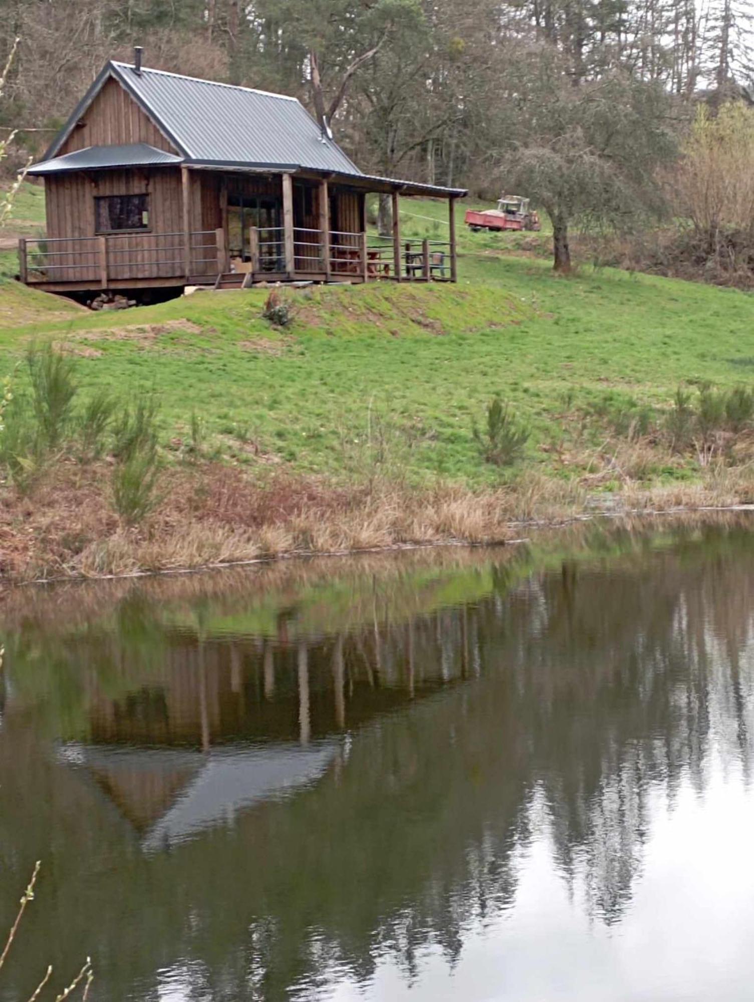 A La Cabane Des Bois Dessus Tiny Gite Alligny-en-Morvan 外观 照片